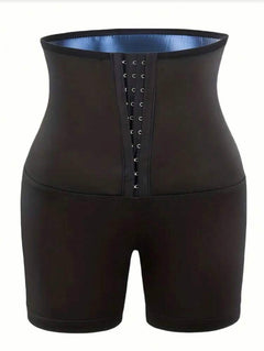 Short Sauna — Short Sudation Femme Taille Haute Gainant Brûle-Graisse