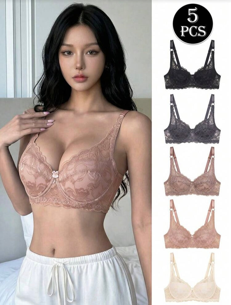 Soutien Dentelle — Soutien-Gorge Push-Up Grande Taille Fermeture Avant