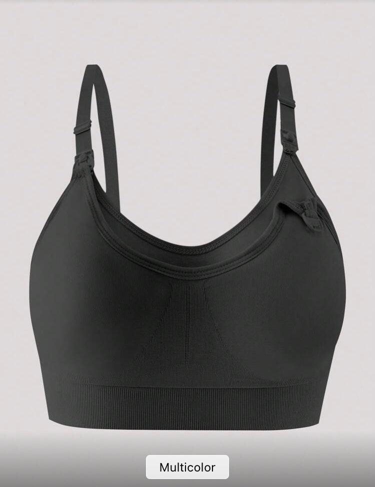 Soutien d’Allaitement en Coton — Brassière Maternité Sans Couture