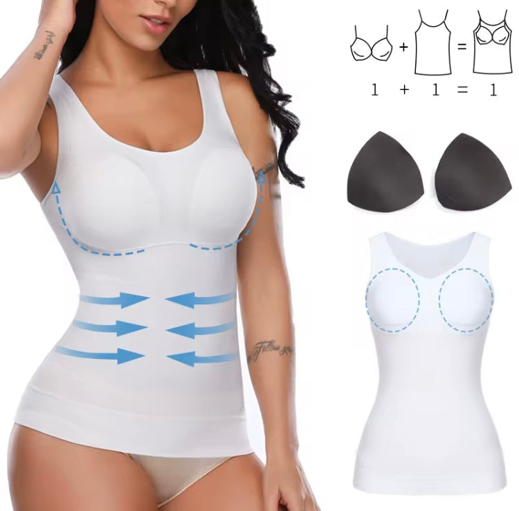 Body Gaine Léa — Débardeur Gainant Sans Couture Spandex