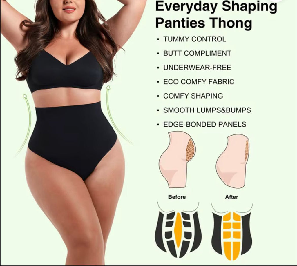 String Gainant — Culotte Sculptante Taille Haute Grande Taille