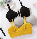 Soutien Avec Languette — Brassière Sans Couture Coton Dos Fronde