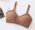 Soutien Avec Languette — Brassière Sans Couture Coton Dos Fronde