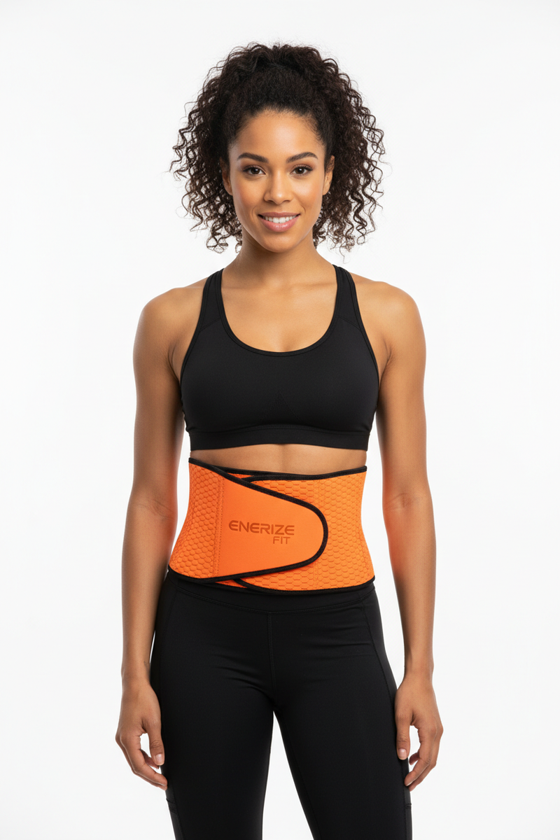 Gaine Sport couleur - Ceinture néoprène sport portée par mannequin professionnelle